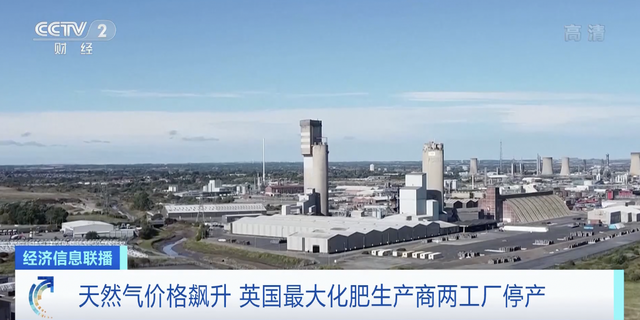 天然氣價格飆升重創英國化肥產業 最大化肥生產商兩家工廠停產
